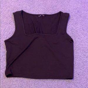 Plain Black Crop top